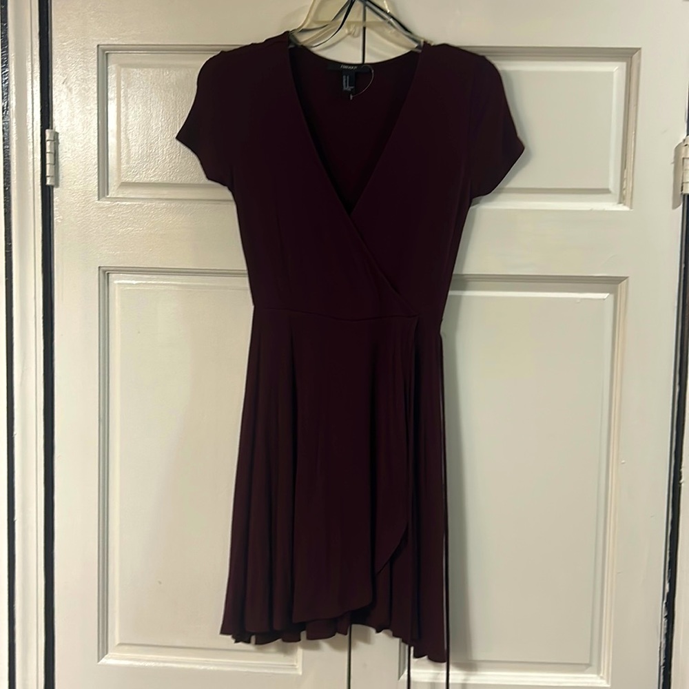 NWOT forever 21 wrap mini skater dress